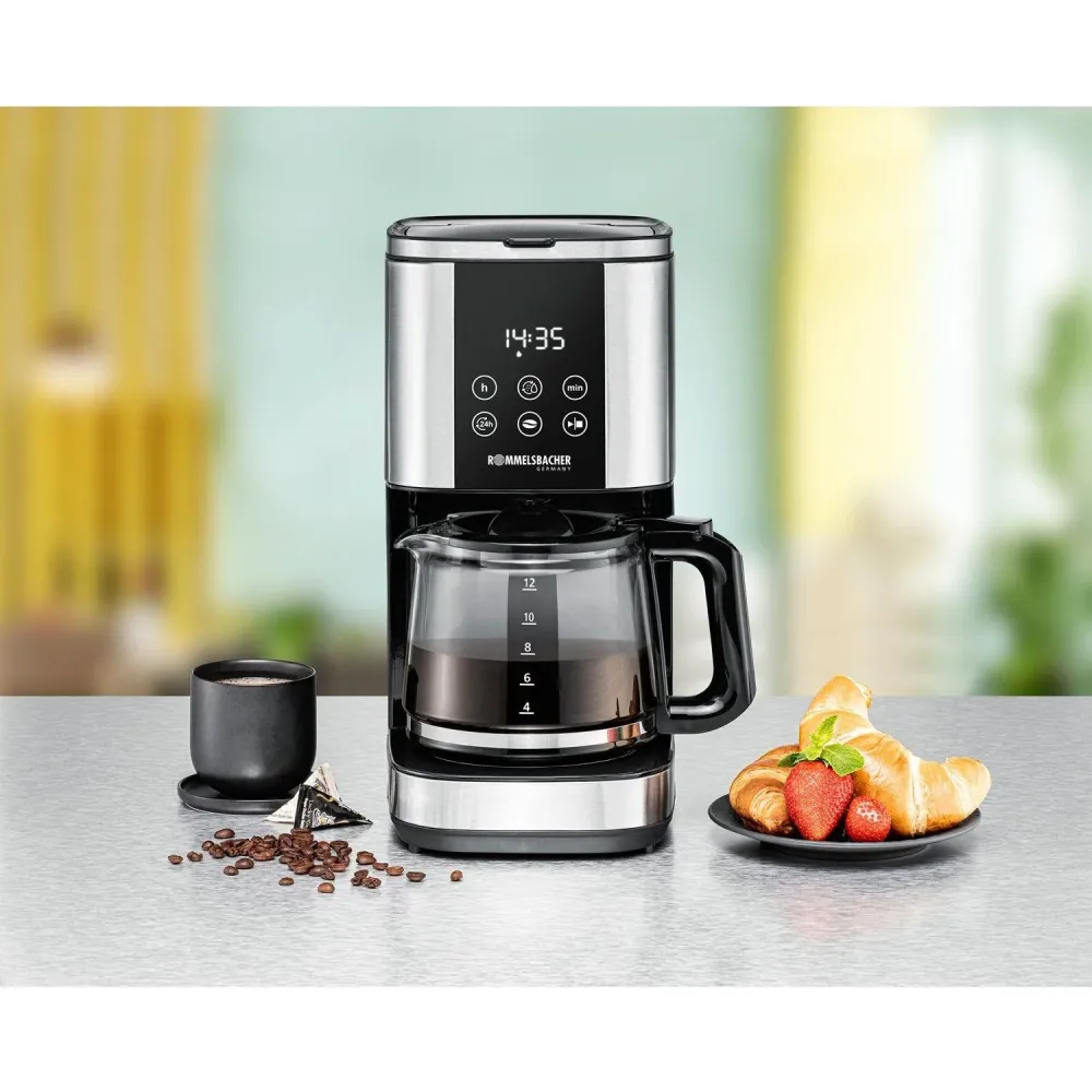 Rommelsbacher Kaffebryggare med timer Rostfritt FKM 1000 1,5l 1000W