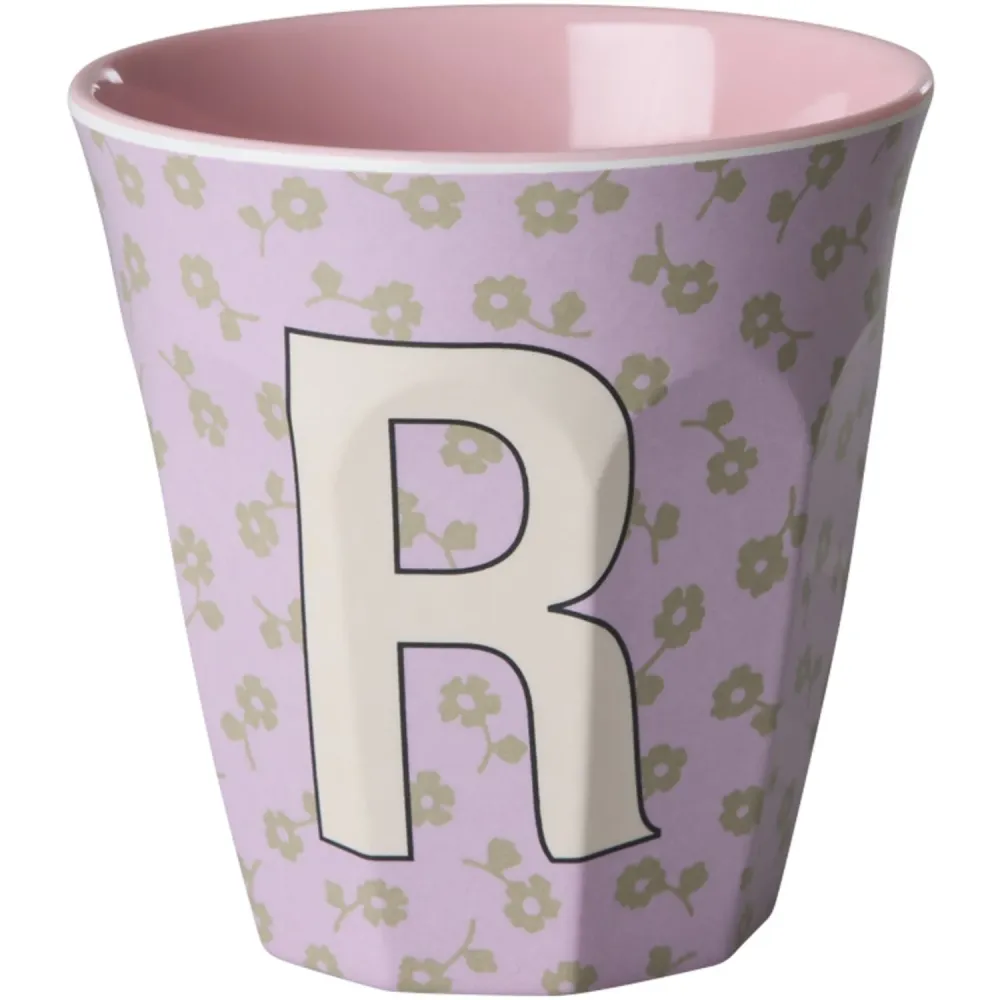 Rice Flowers Medium Melamin Kopp Med Letter R