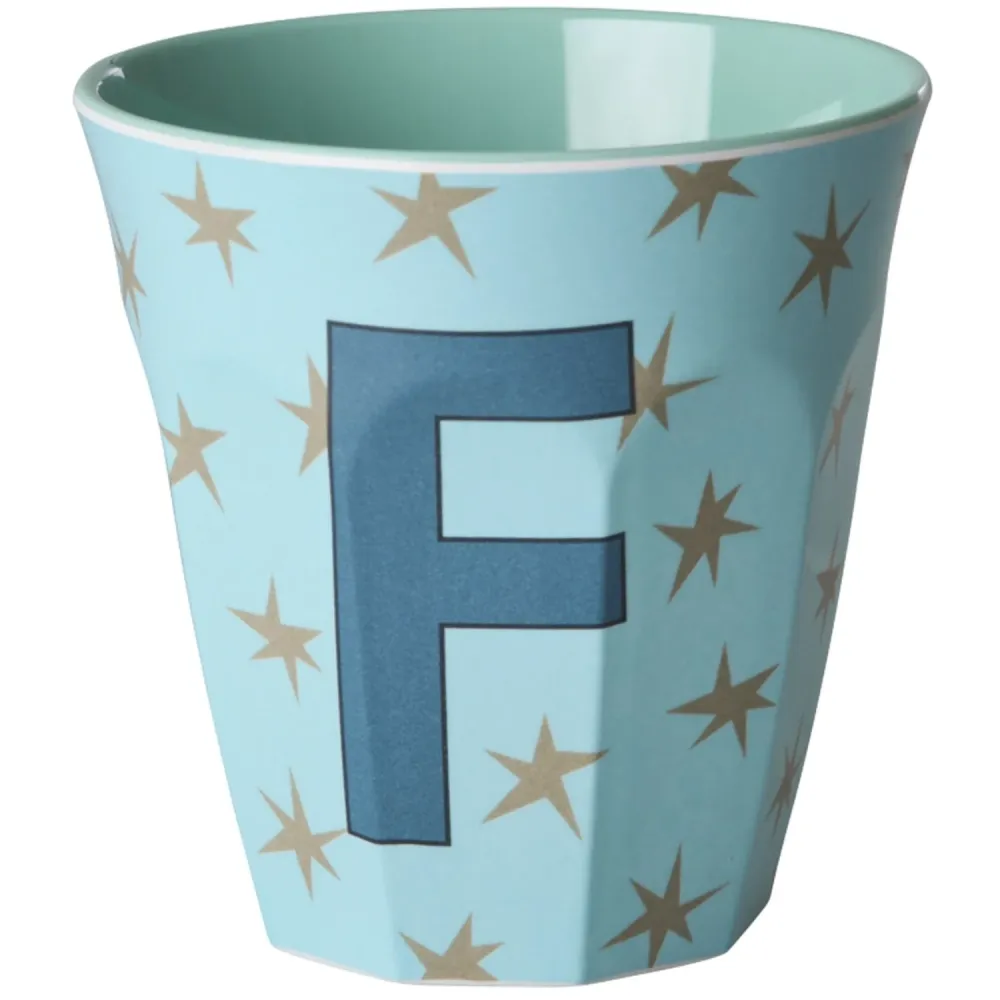 Rice Flowers Medium Melamin Kopp Med Letter F