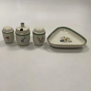 Royal Copenhagen Stauder Condiment Sæt No. 9761/9760/9798/9759