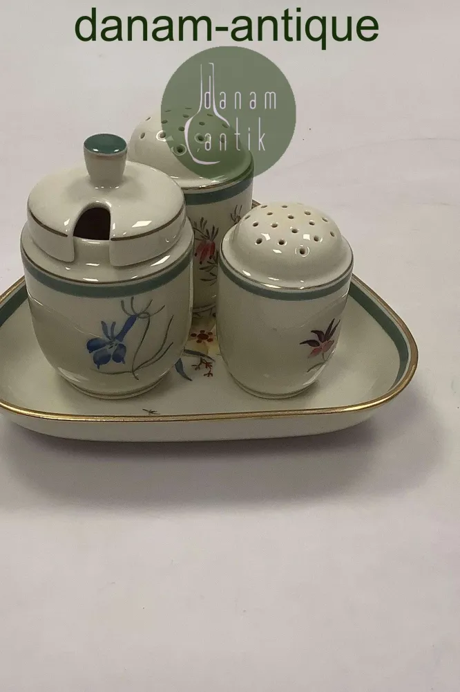 Royal Copenhagen Stauder Condiment Sæt No. 9761/9760/9798/9759