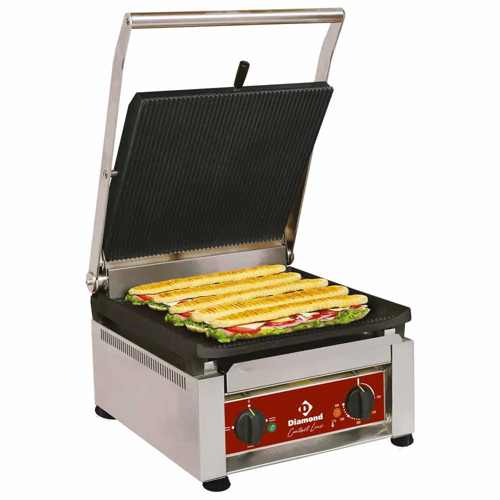 Cordless Handheld HIGH OUTPUT kontaktgrill, emaljerade plattor