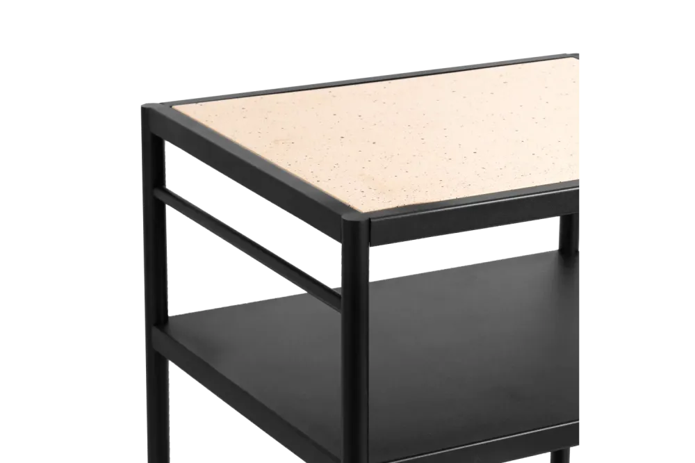 Dora grillbord all-metal med toppskiva i superstone 60 x 50 cm