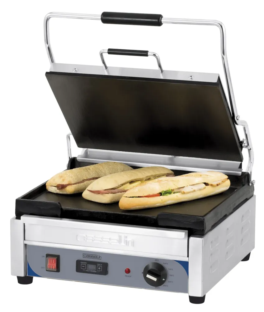 Kontaktgrill Exclusive stor slät - slät med timer 10 Speed Settings