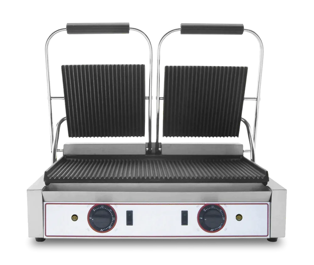 Kontaktgrill / Klämgrill - Turbo - 2 x 335 x 230 mm