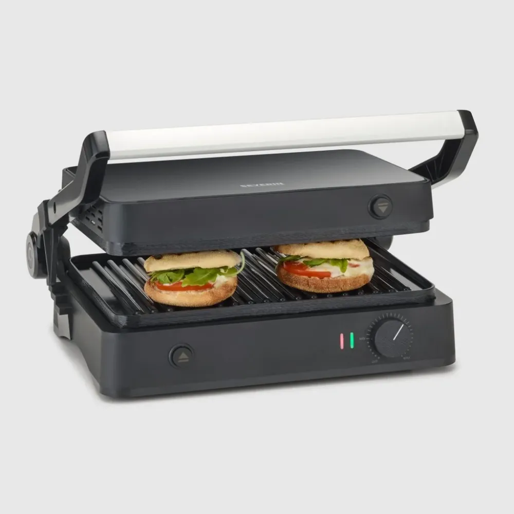 Severin Elektrisk kontaktgrill KG 2398, ebenholts