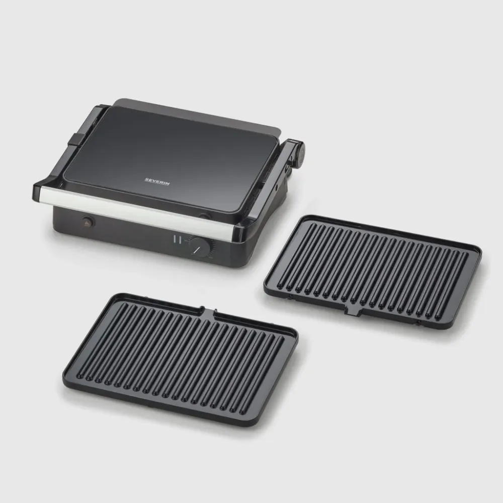 Severin Elektrisk kontaktgrill KG 2398, ebenholts