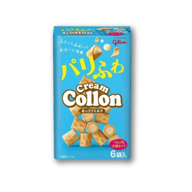 Glico Cream Collon Biscuit Roll Party Box - Doftande mjölk
