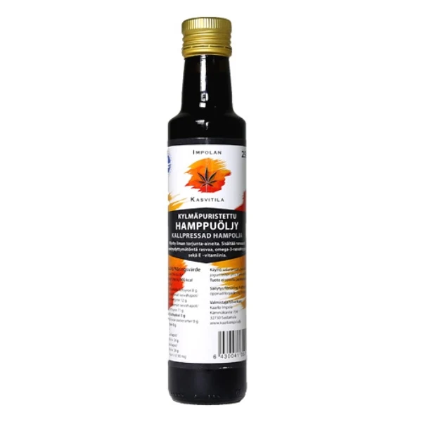 Kallpressad hampaolja, 250 ml