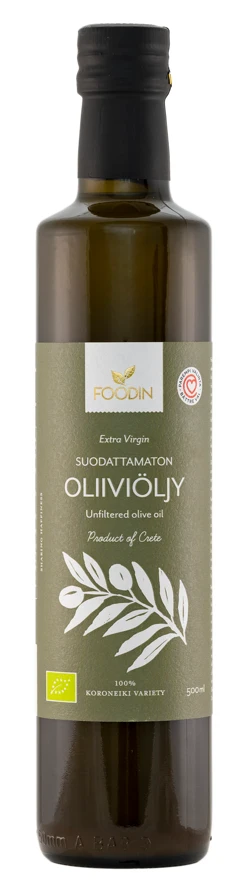 Ofiltrerad kallpressad jungfru olivolja, 500 ml