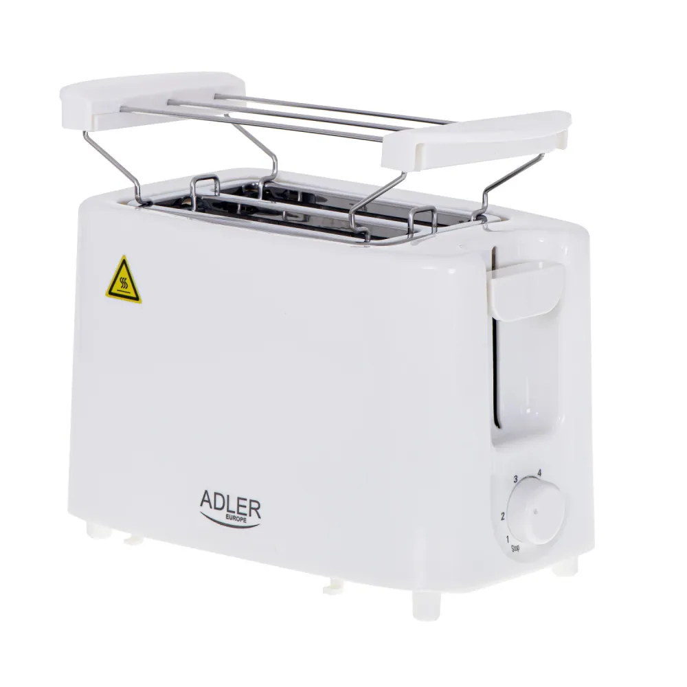 Adler brödrost, 6 inställningsnivåer, brödrost, 900W, snö, AD 3223