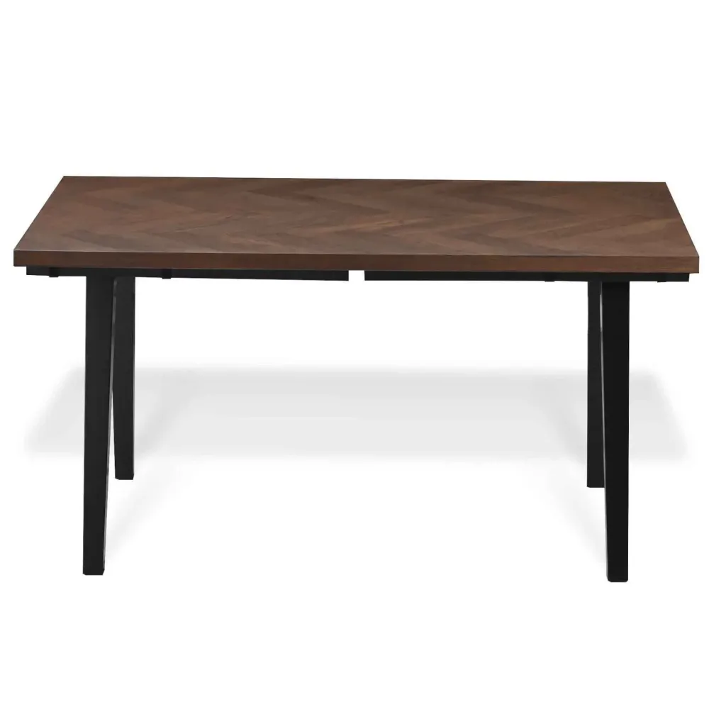 Madelina - Fiskbensmönstrat bord 150 x 90 cm i lackerad rökt ekfanér