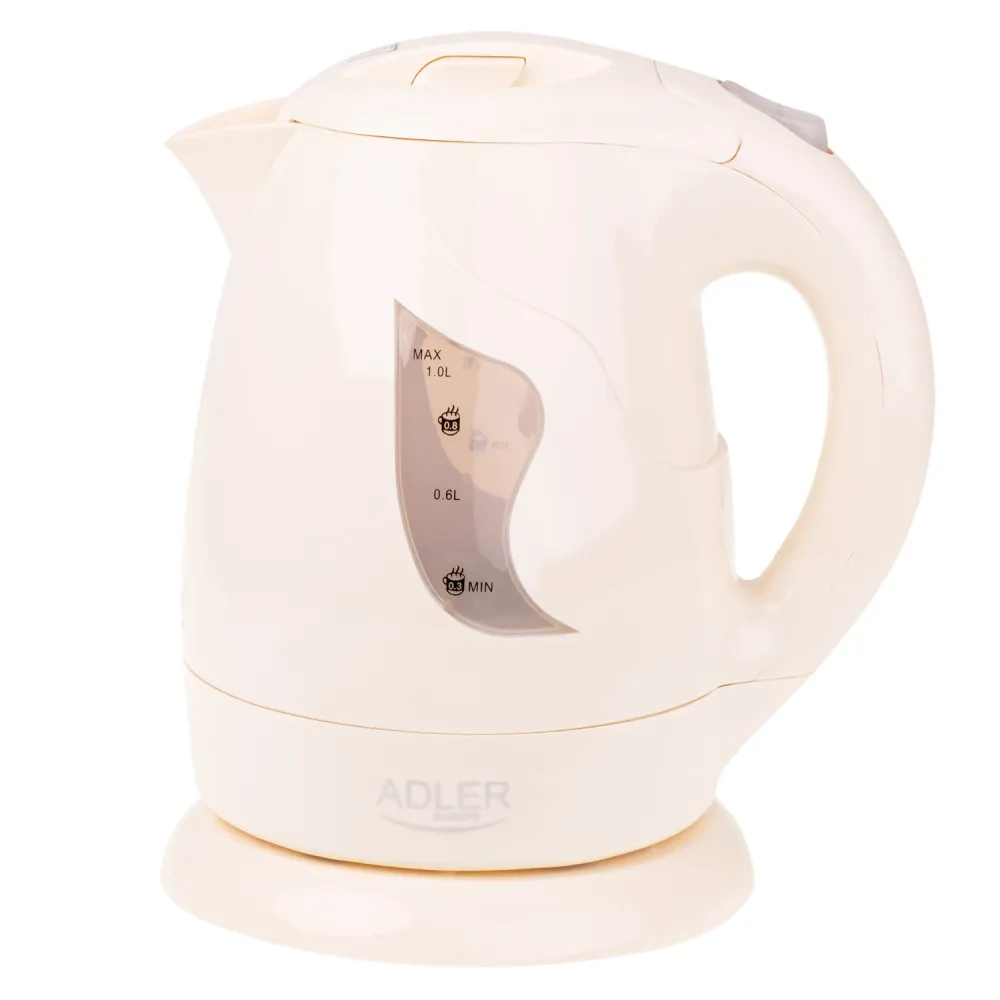Sladdlös vattenkokare Adler, 850W, 1L, buff, AD 08 b