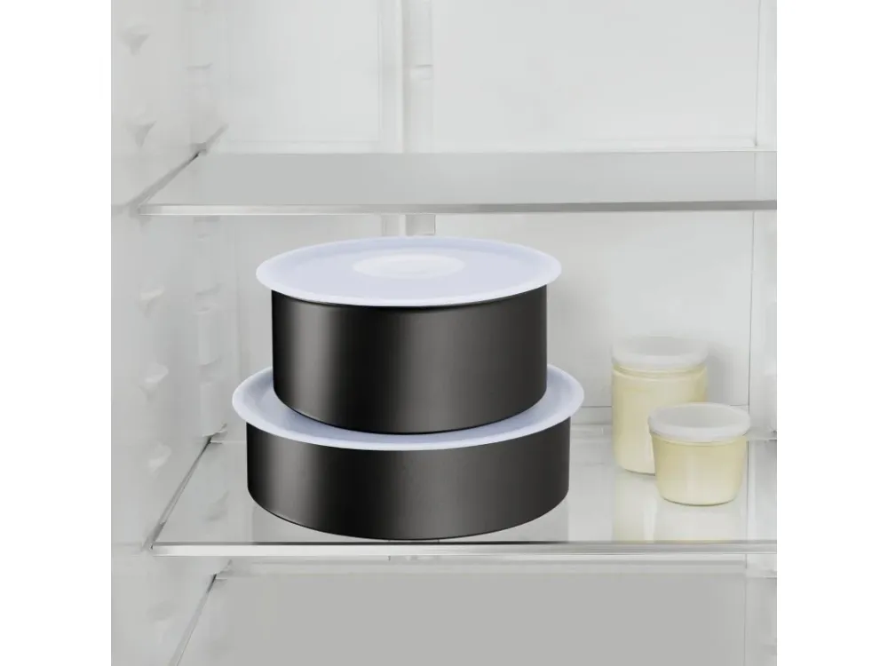 Tefal Kastrullset INGENIO ECO RESIST L3979202, set i 4, onyx, aluminium