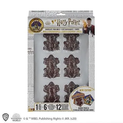 HARRY POTTER - Chokladgroda Form + 6 lådor + 12 Trollkarlskort