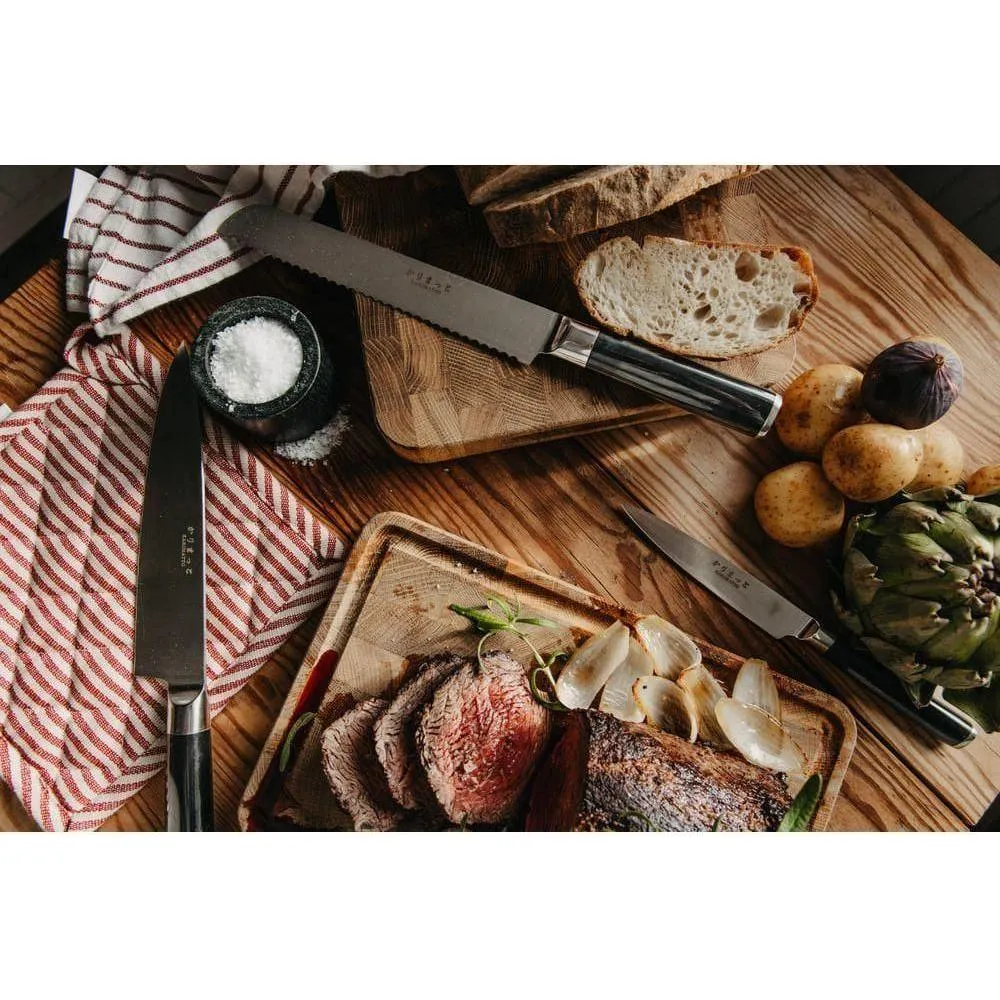 Karimatto 3 dels Ordna Allkniv 12 cm & Kockkniv 20 cm & Brödkniv 20 cm