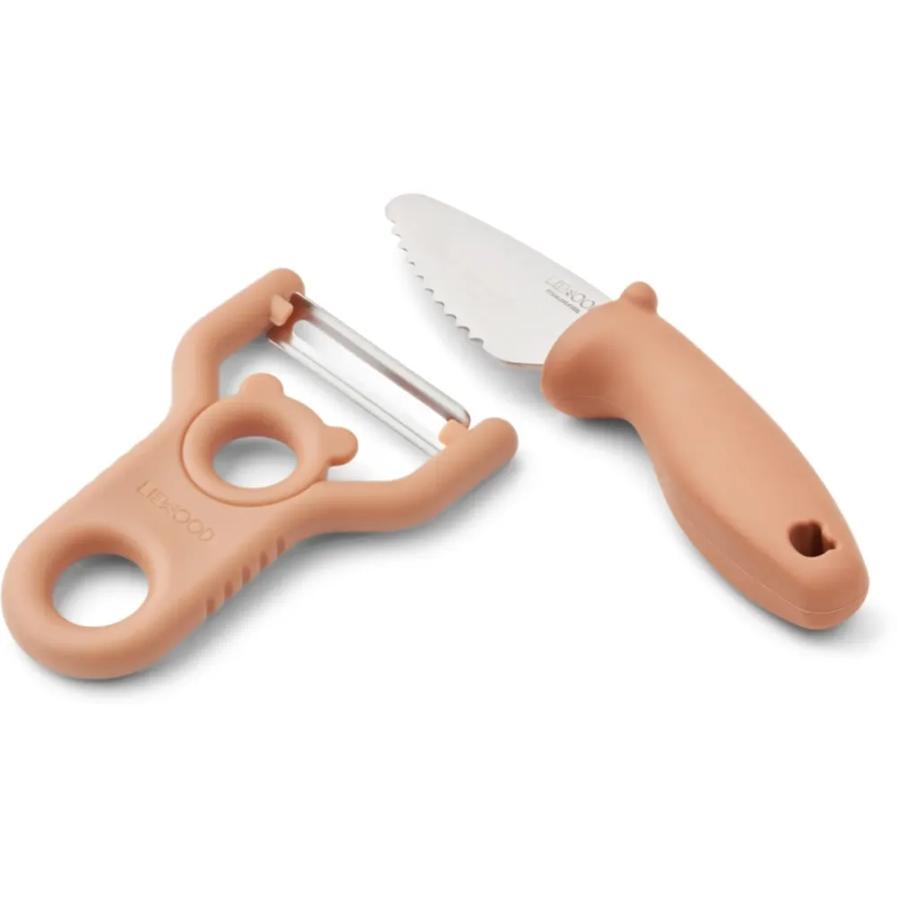 LIEWOOD Tuscany Rose Pertense Skalare & Knife Sett
