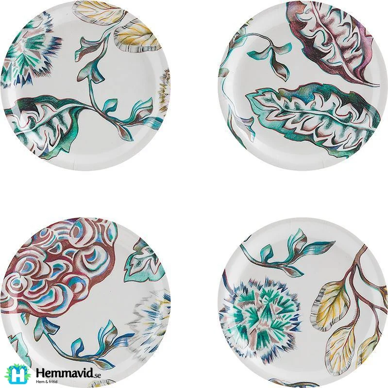 Åry Trays bloom, Glasunderlägg - Ø11cm - fyra-pack