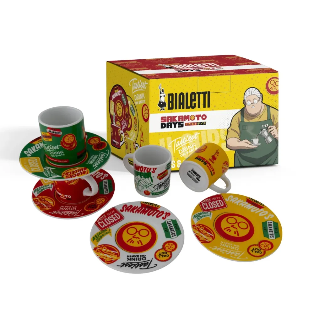 Bialetti SAKAMOTO DAYS espressokopp med fat 80 ml