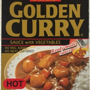 Japansk Golden Curry med Grönsaker (Het) 230g, S&B