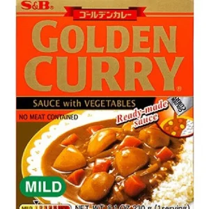Japansk Golden Curry sås med grönsaker (Mild) 230g, S&B