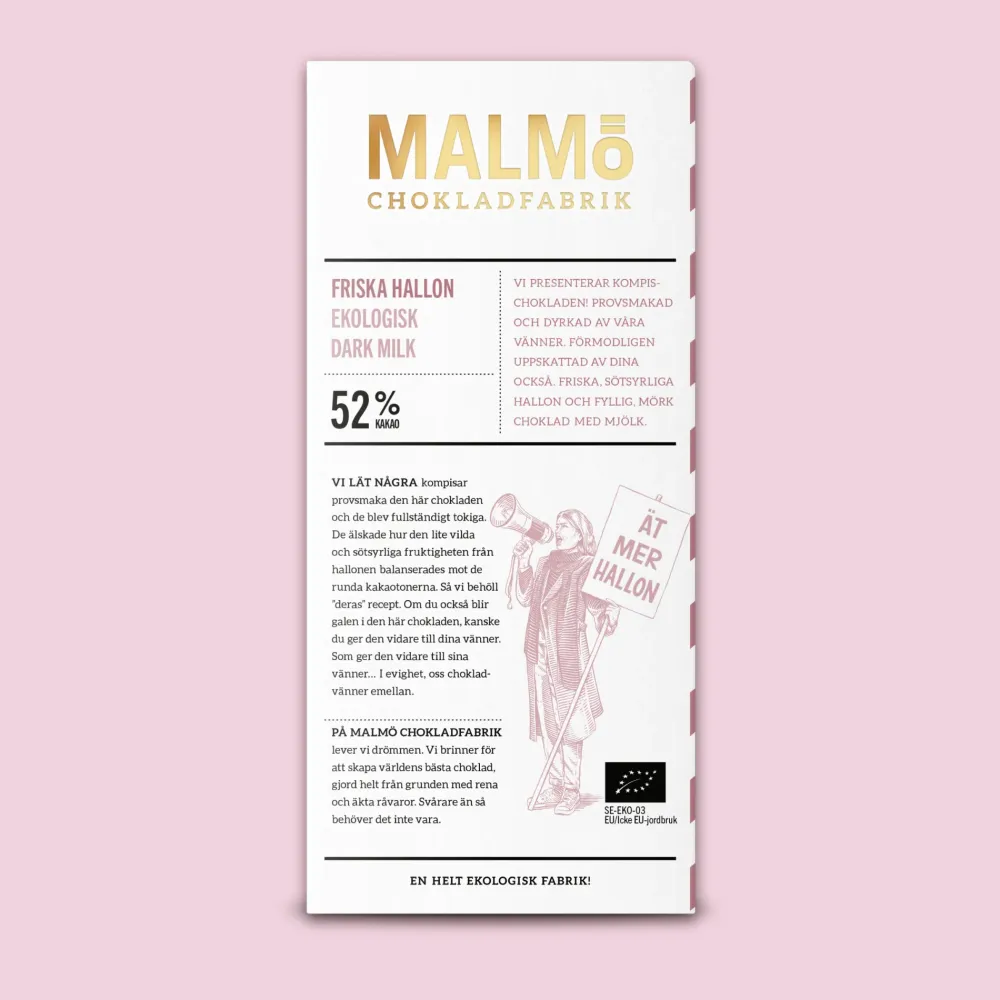 Friska Hallon 52% - Chokladkaka