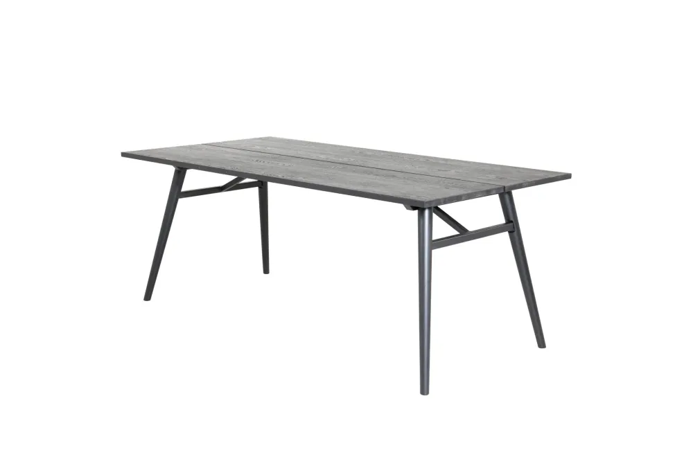 Matbord Venture Home Slim Förlängningsbart 95x195 cm Svartborstad