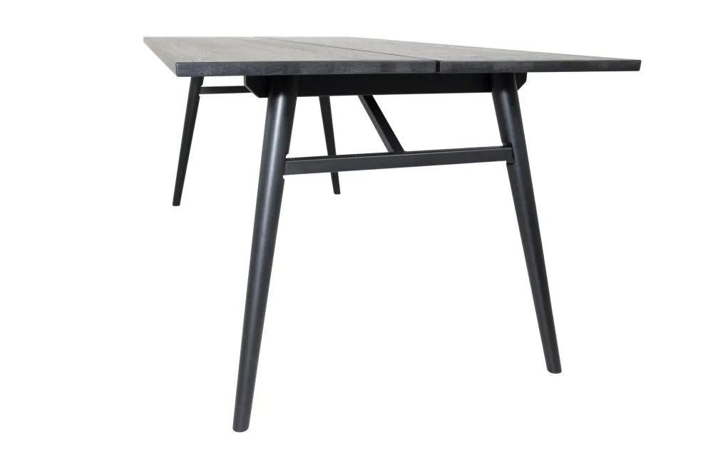 Matbord Venture Home Slim Förlängningsbart 95x195 cm Svartborstad