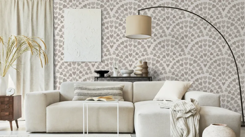 Reveal Scallop Hearts – Grey - Skapar polished harmoni i ditt hem