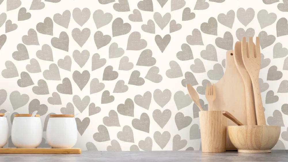 Reveal Scallop Hearts – Grey - Skapar polished harmoni i ditt hem