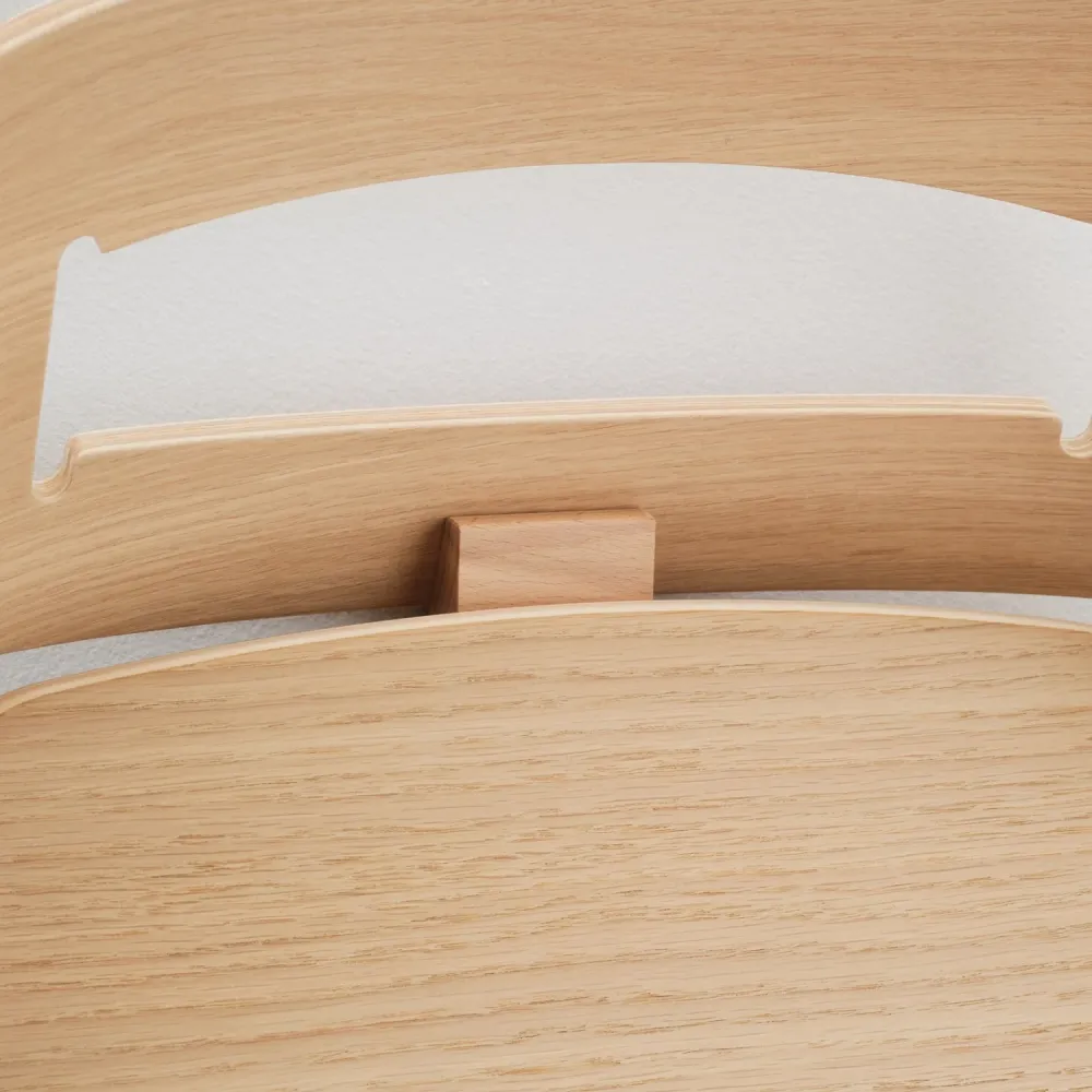 KAOS Natural Klapp Wall Hook Hardwood + Recycled Stol