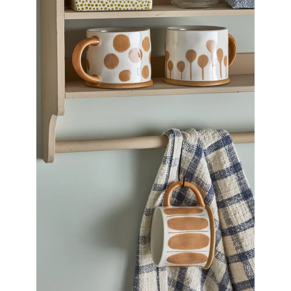 Bloomingville Linora Mugg Brun Stengods Place om 3 x 45 cl