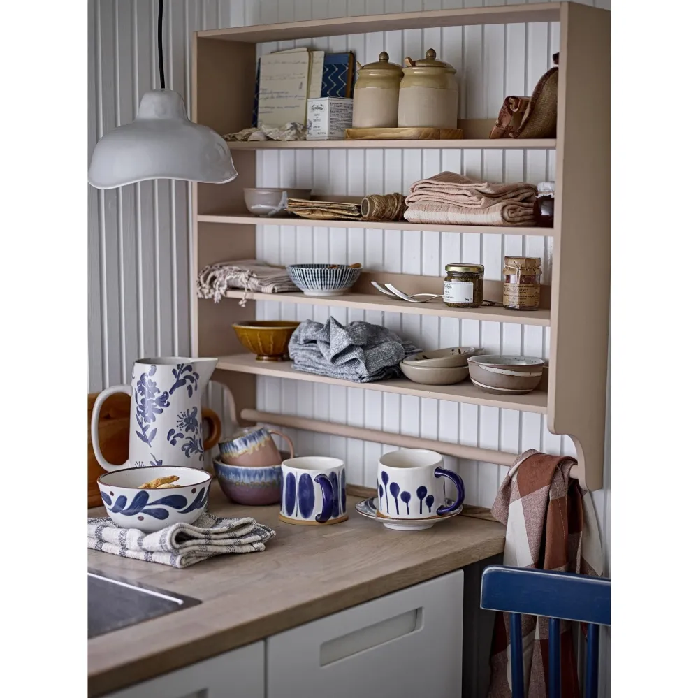 Bloomingville Linora Mugg Blå Stengods Ordna om 3x45 cl