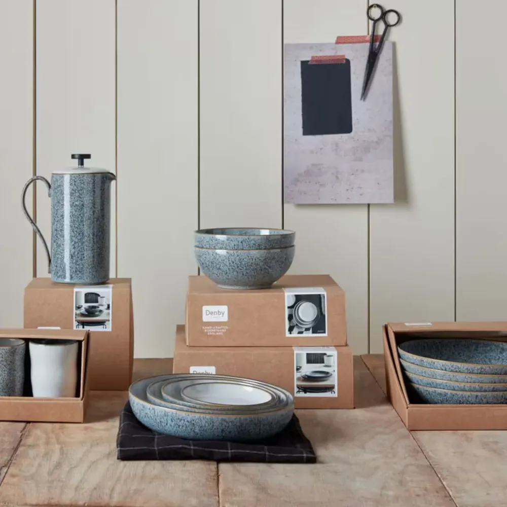 Denby Studio Skål 13 cm 4-pack Grå