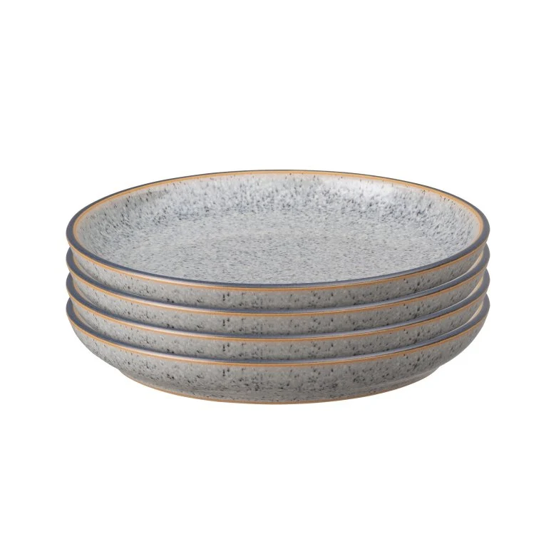Denby Studio Tallrik 26 cm 4-pack Grå