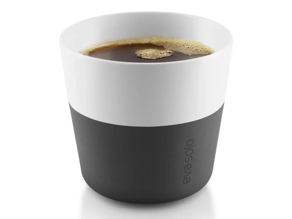 Eva Solo Mugg 230 ml, place i 2 delar, med silikonöverdrag, kolsvart