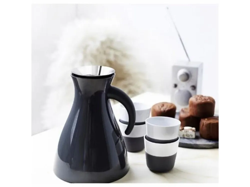 Eva Solo Mugg 230 ml, place i 2 delar, med silikonöverdrag, kolsvart
