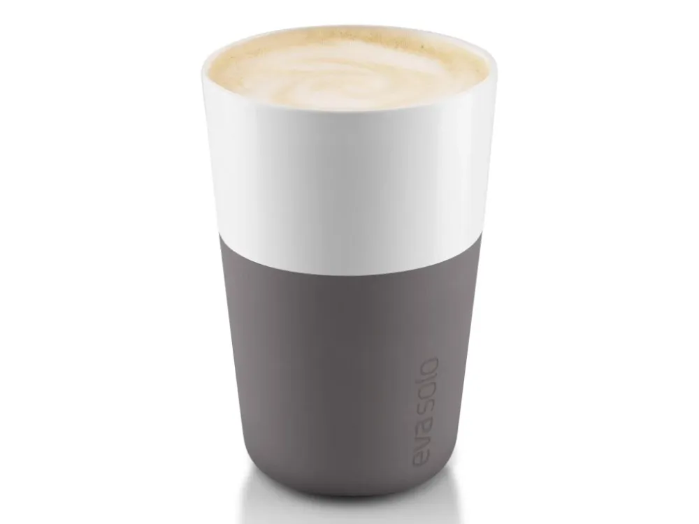 Eva Solo Mugg 360 ml, place i 2 delar, med silikonöverdrag, grå