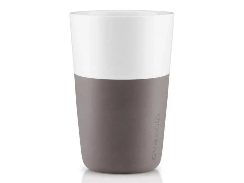 Eva Solo Mugg 360 ml, place i 2 delar, med silikonöverdrag, grå