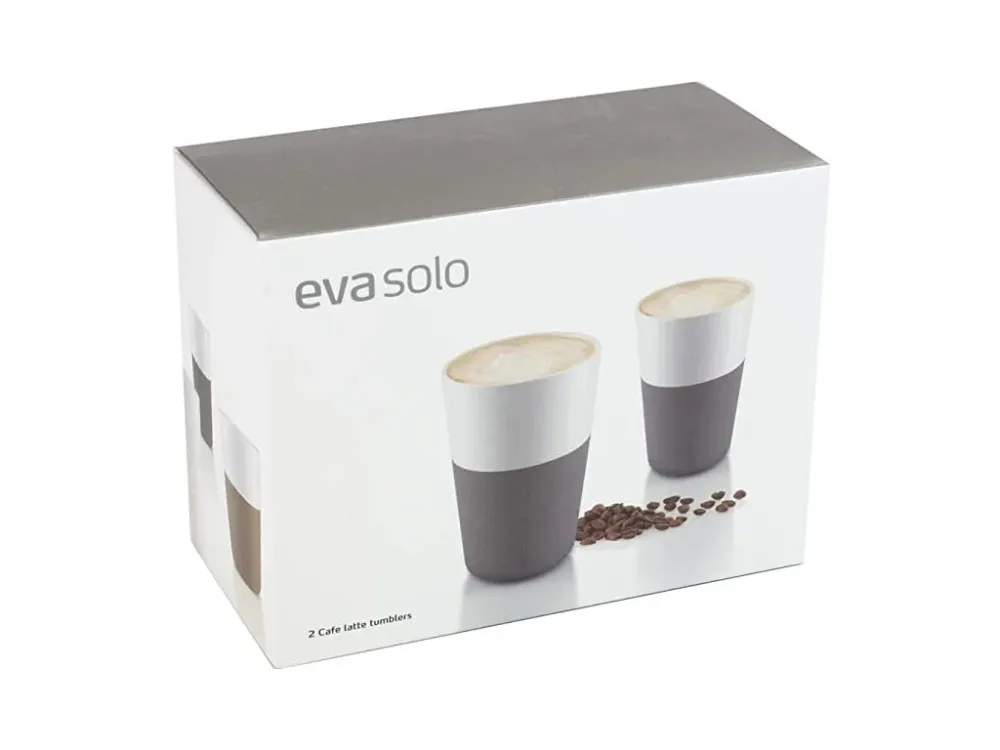 Eva Solo Mugg 360 ml, place i 2 delar, med silikonöverdrag, grå