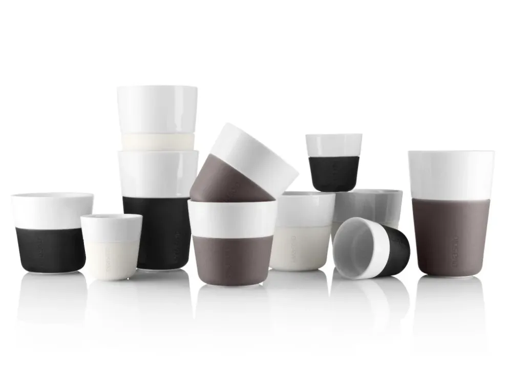 Eva Solo Mugg 360 ml, place i 2 delar, med silikonöverdrag, grå