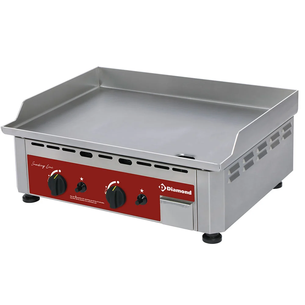 Gasgrillplatta, paired, rostfri yta