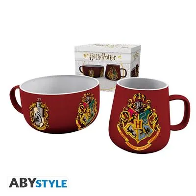 HARRY POTTER - Frukostset Mug + Skål - Crest