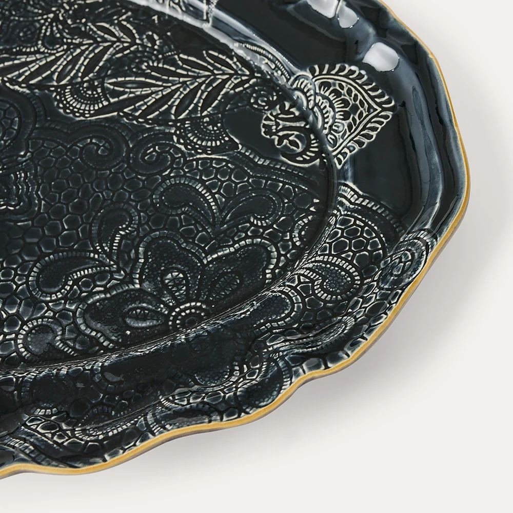 Large Oval Serving Plate Thunder
