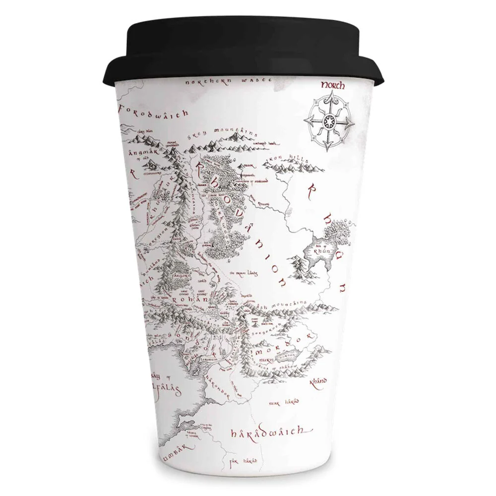 Lord Rings Middle Earth Map Resande Mugg