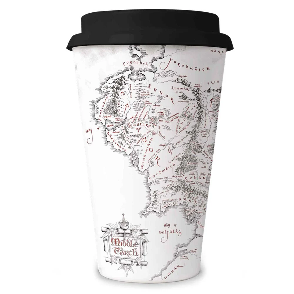 Lord Rings Middle Earth Map Resande Mugg