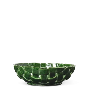 Plait Bowl - Ø30 - Emerald Forest
