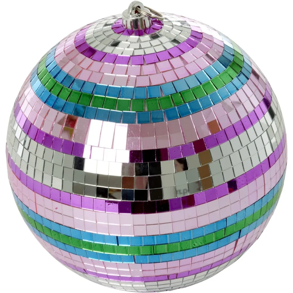 Rice Disco Boll Med Funky Stripes - Large