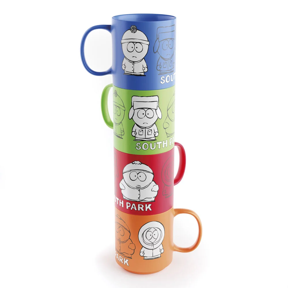 South Park Ordna med 4 Muggar 300ml