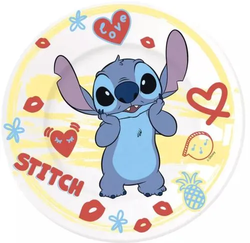 STITCH - Middagsset - Mugg 325ml + Skål + Tallrik 3 delar